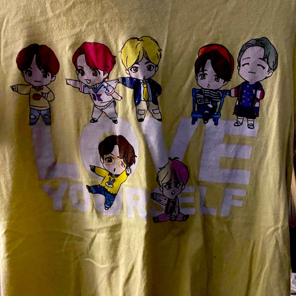 Bts love yourself yellow t-shirt